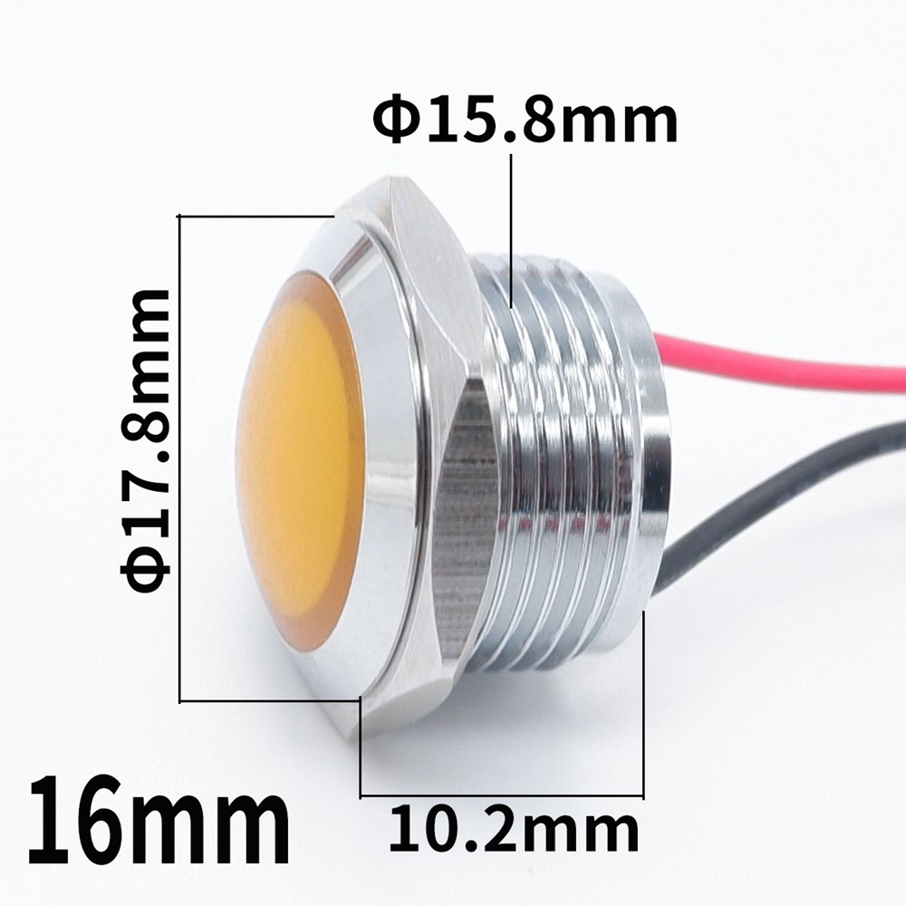 12mm 16mm 19mm 22mm 금속 LED 표시  - Signal Panel Orange 리뷰 및 가격